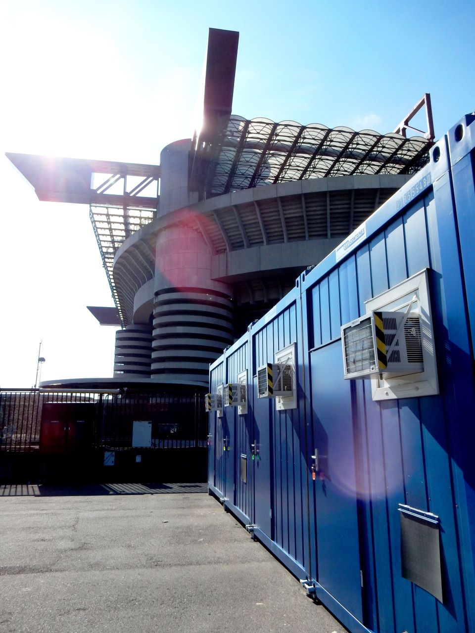 Rental container at the Champions League Final 2016, Milan - Italy