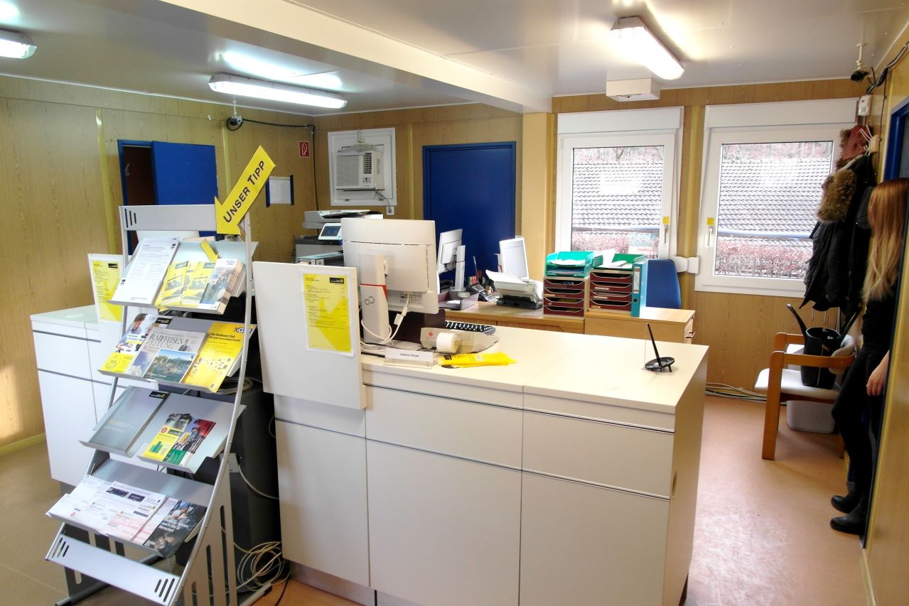 Modular building on hire for Raffeisen bank, Salzburg - Austria