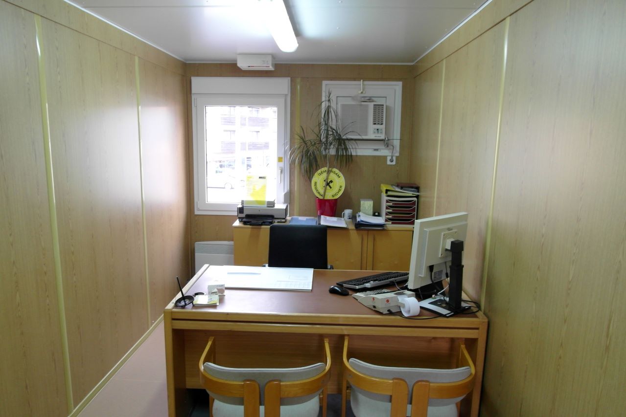 Modular building on hire for Raffeisen bank, Salzburg - Austria