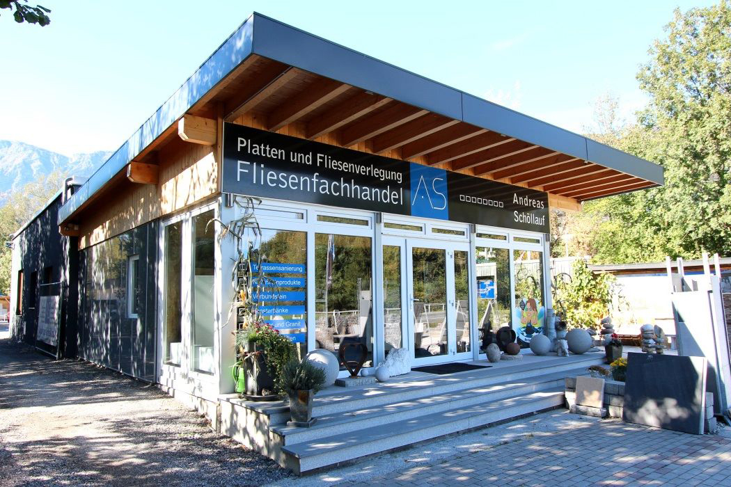 Showroom and sales room for tile retailer Schöllauf, Langkampfen (Austria)