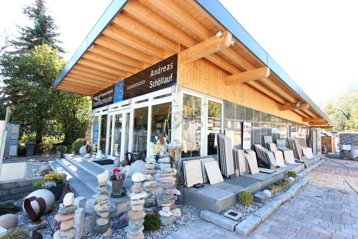 Showroom and sales room for tile retailer Schöllauf, Langkampfen (Austria)