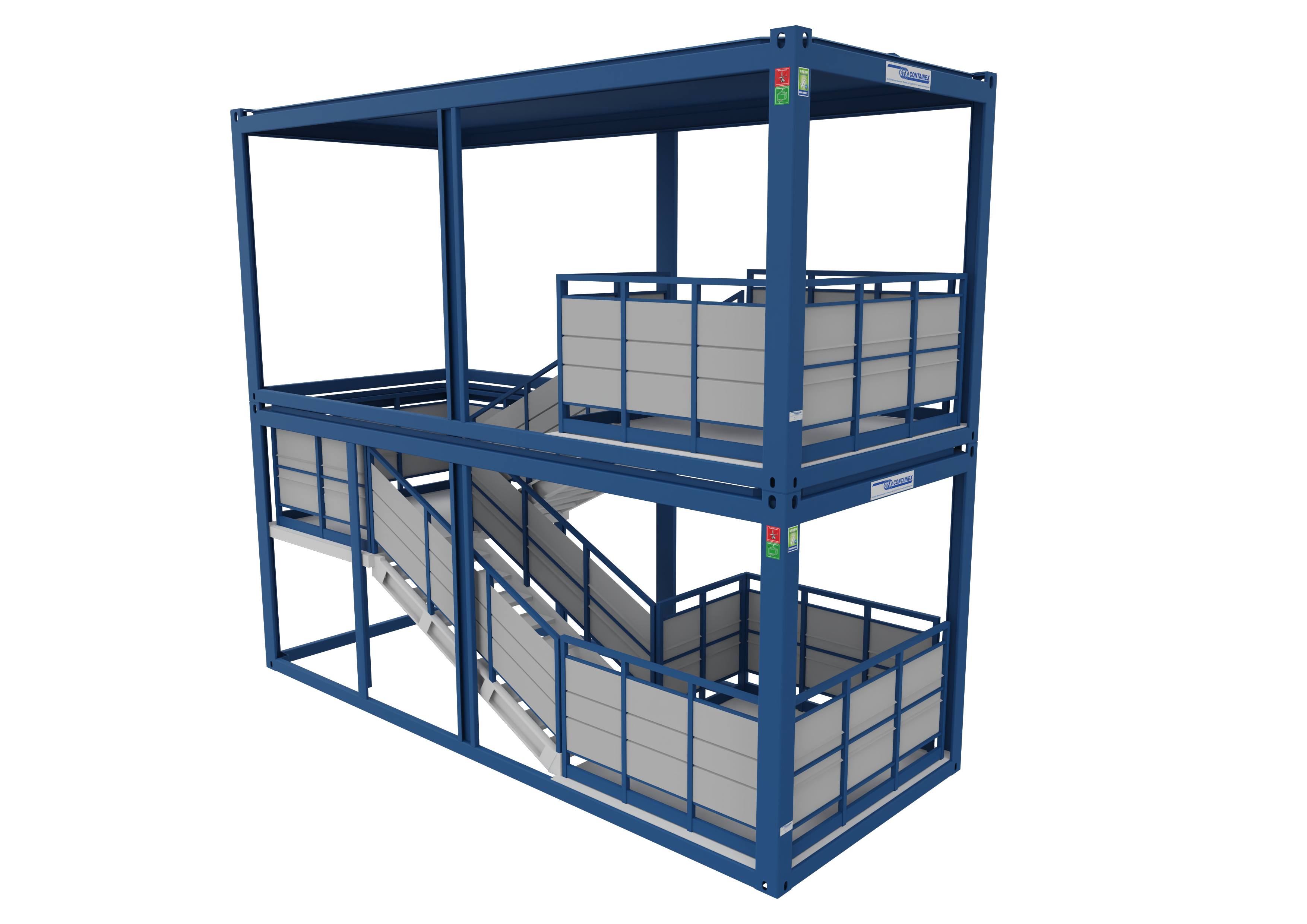 Блок-контейнер с внешней лестницей CLASSIC