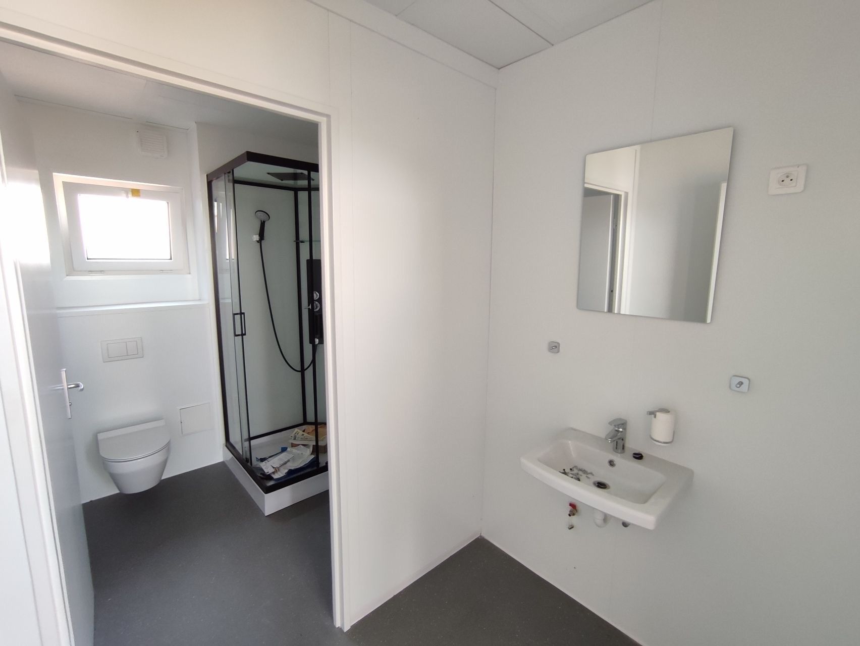 Sanitary facilities with disabled access