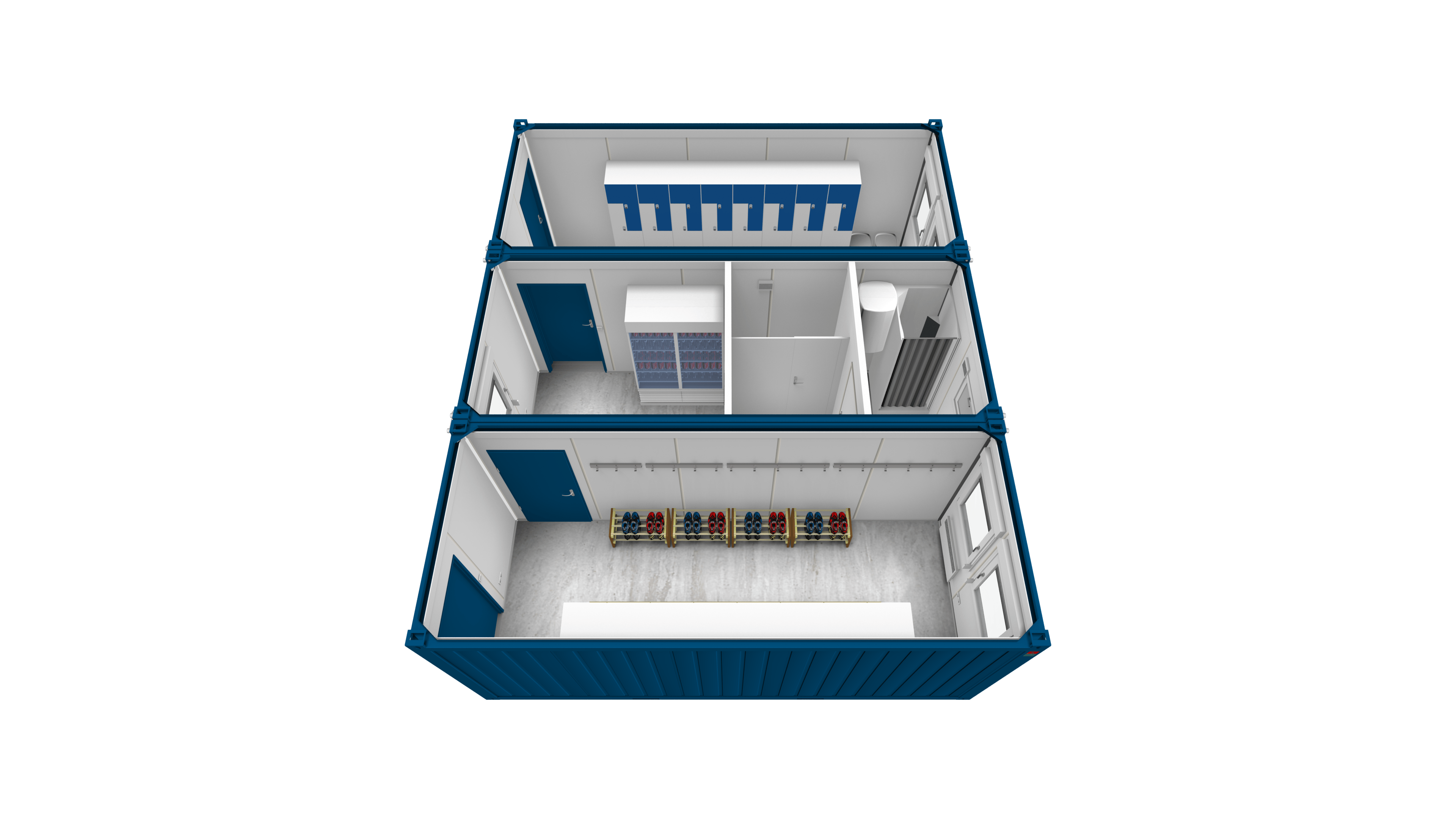 Sanitary modular building