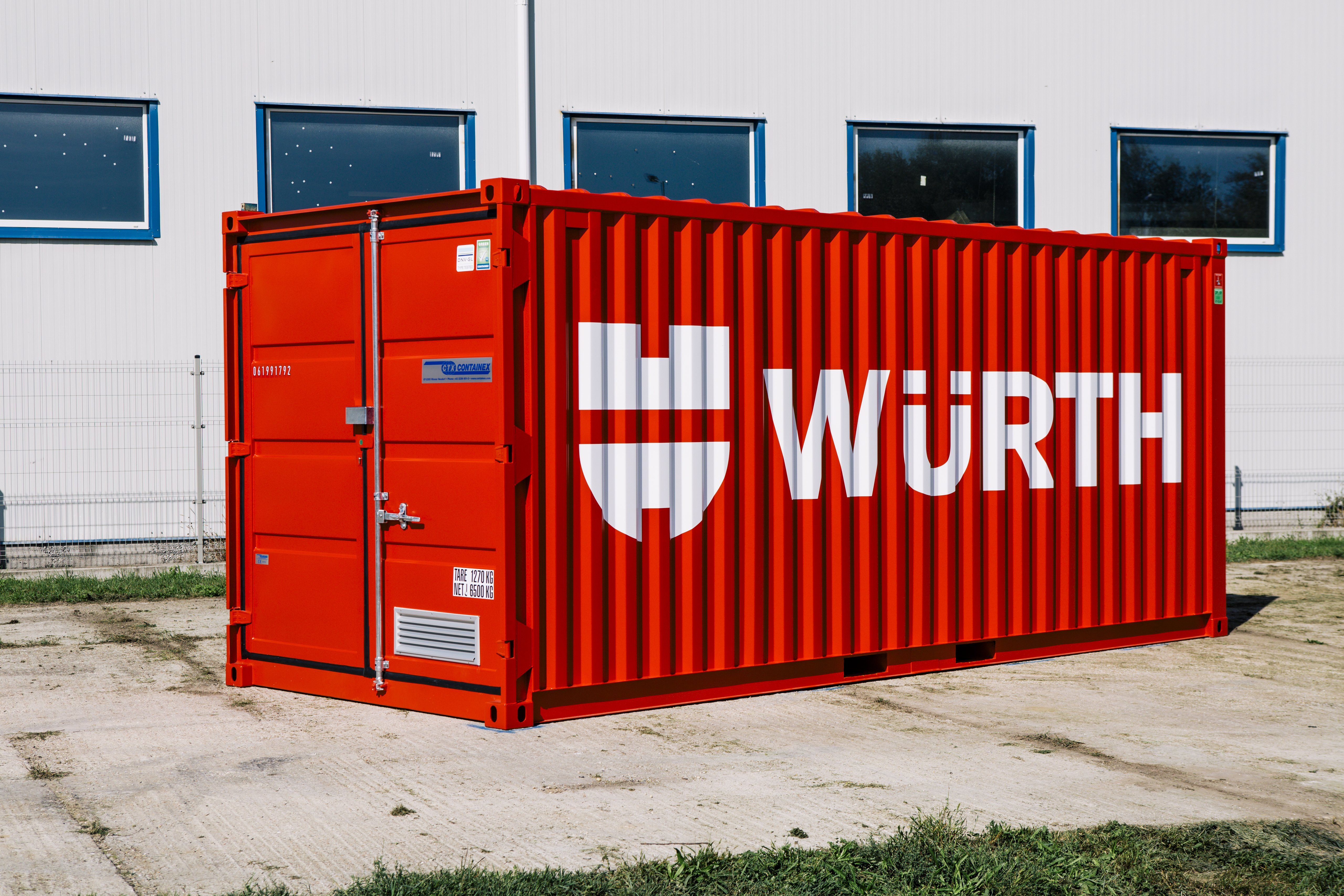 Lagercontainer Branding
