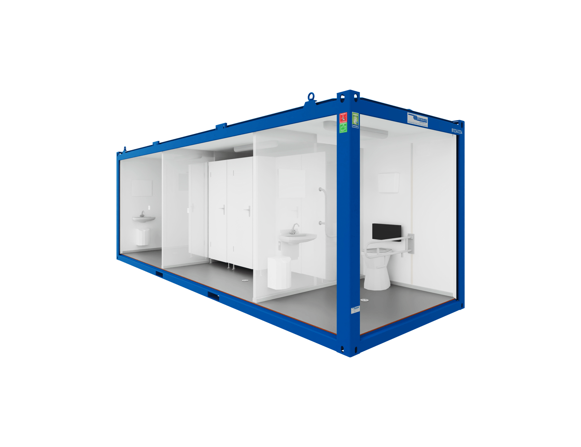 30’Prefabbricato modulare ad uso WC e sanitario