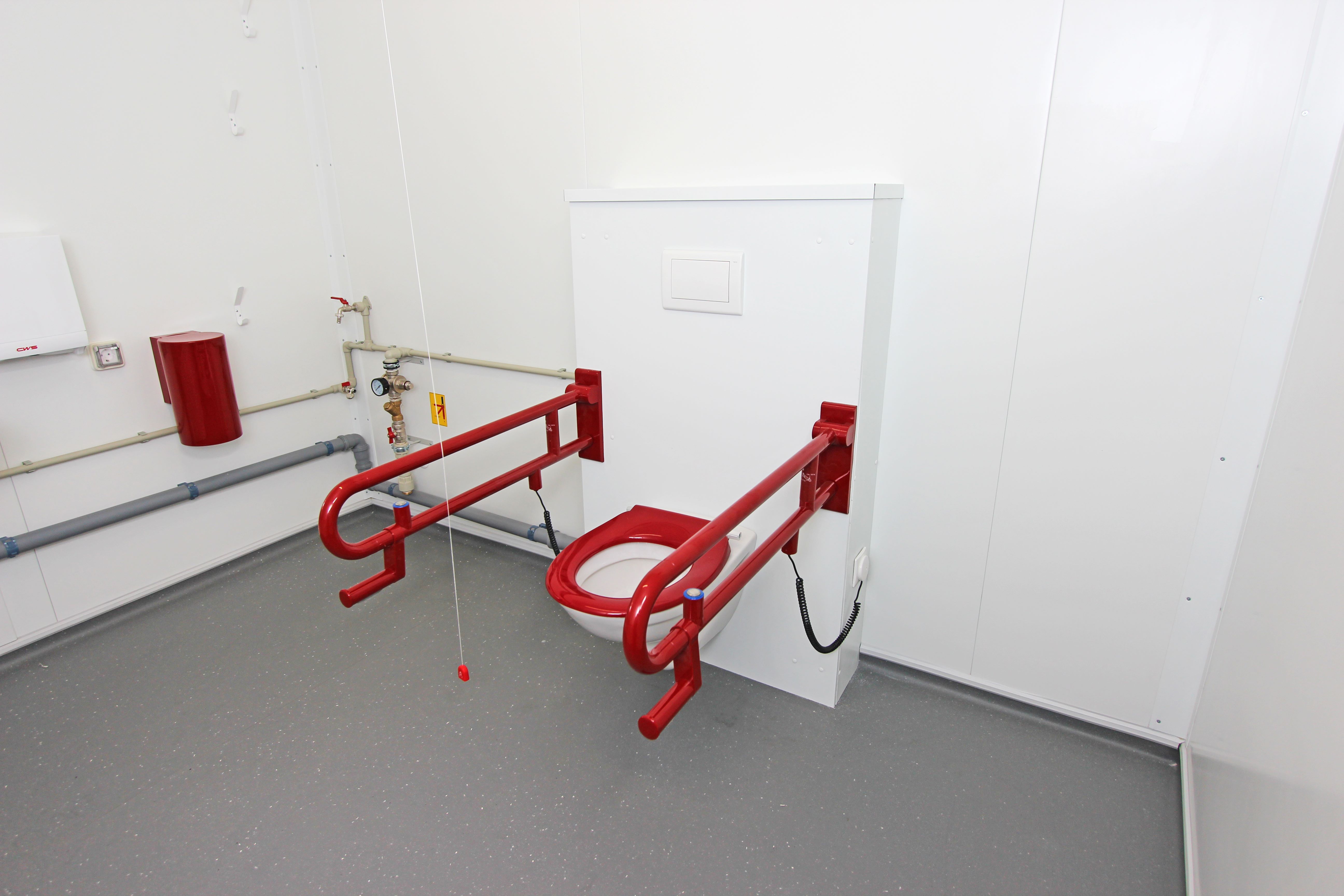 Prefabbricato modulare ad uso WC e sanitario senza barriere